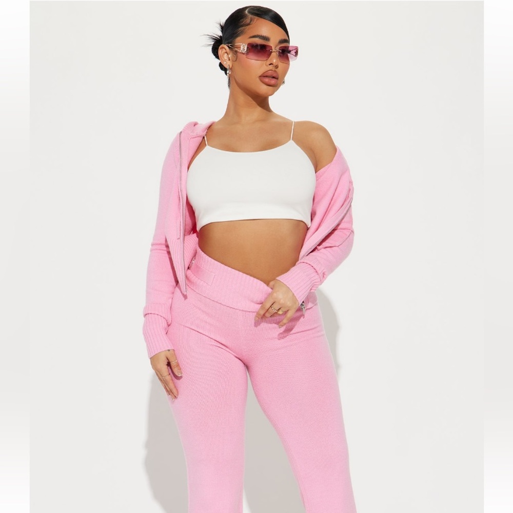 Lana Sweater Pant Set - Pink
